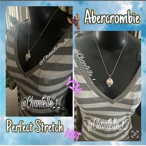 Y2k NWT Gorgeous and unique Abercrombie Perfect Stretch long sleeve top striped